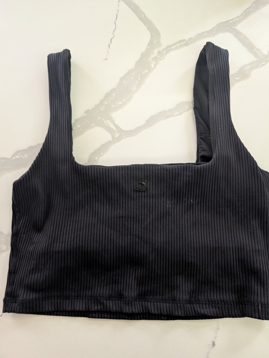 Glyder Ribbed Square Neck Sports Bra - Picture 2 of 5